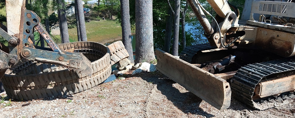 Takeuchi TB045 Steel Track Conversion — North Carolina